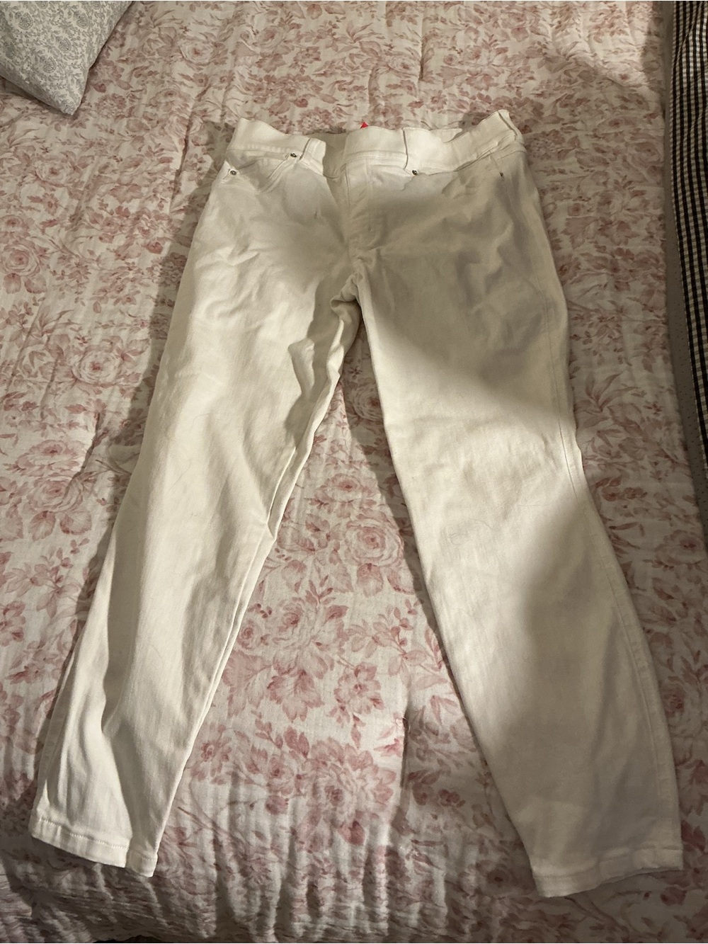 SPANX White Tight Fit Jeans